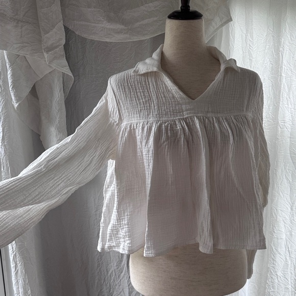 Hobbitcore  Inspired Collared Peasant Blouse - Picture 7 of 9